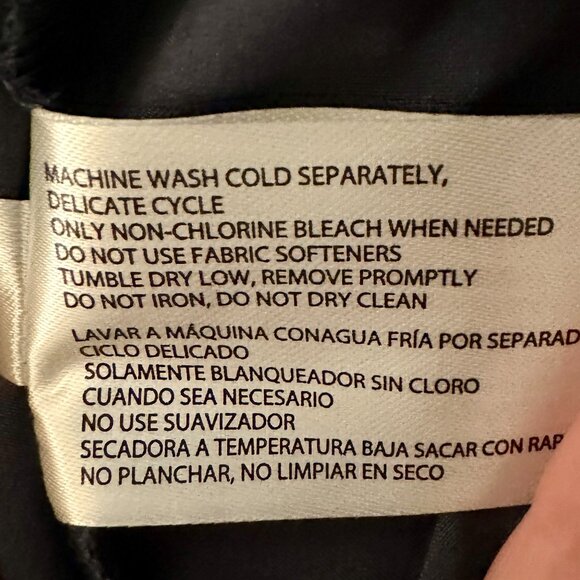 New Rev3 Tunic Blouse Women's Size S Navy Plum Center Back Pleat Stretch Office - Picture 11 of 14